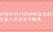 2025年07月14日09时出生的宝宝生辰八字及名字精选